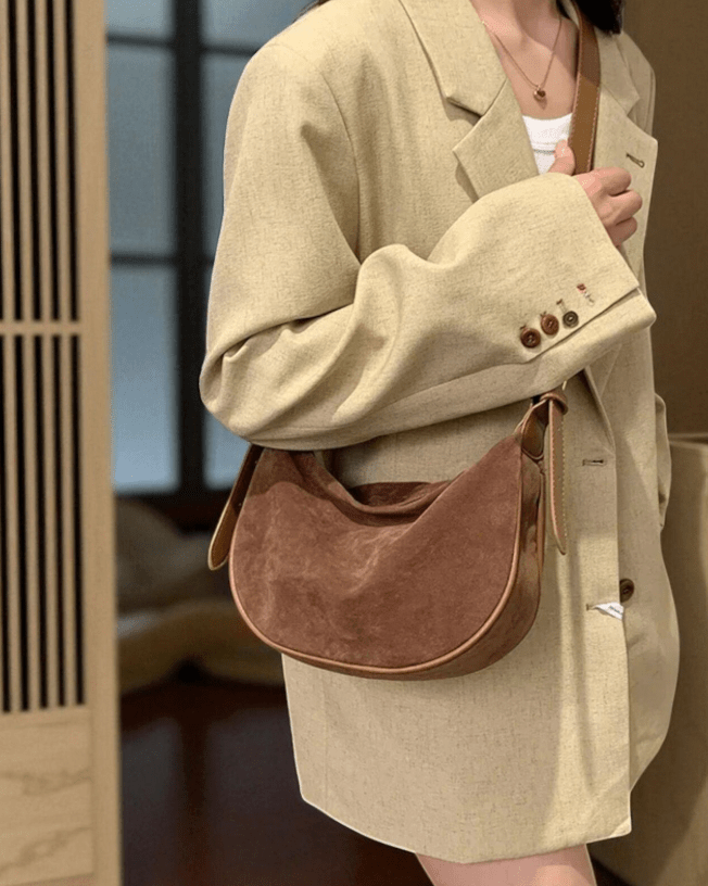 Lily Faux Suede Bag
