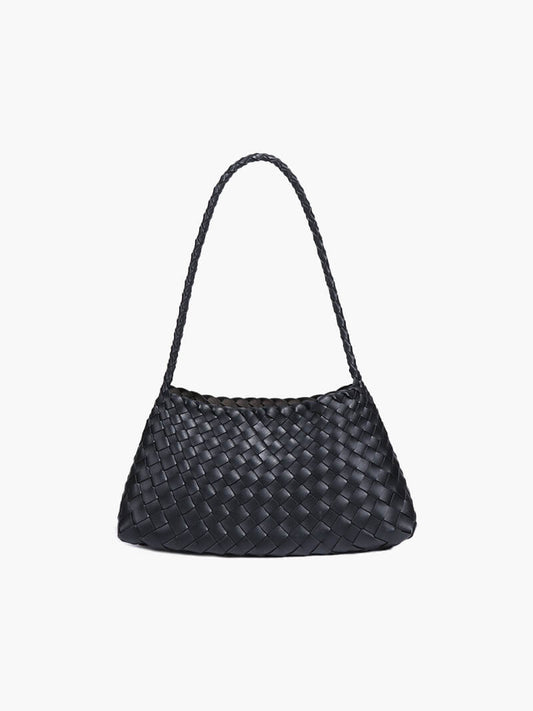 Marissa Vegan Leather Woven Bag Small