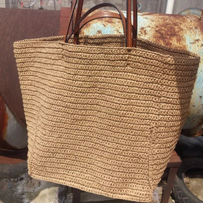 Celeste Woven Straw Tote Bag