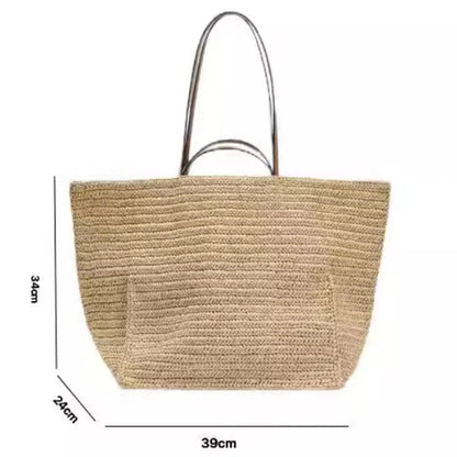 Celeste Woven Straw Tote Bag