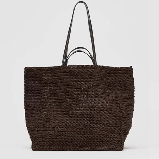Celeste Woven Straw Tote Bag