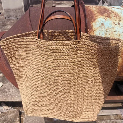 Celeste Woven Straw Tote Bag