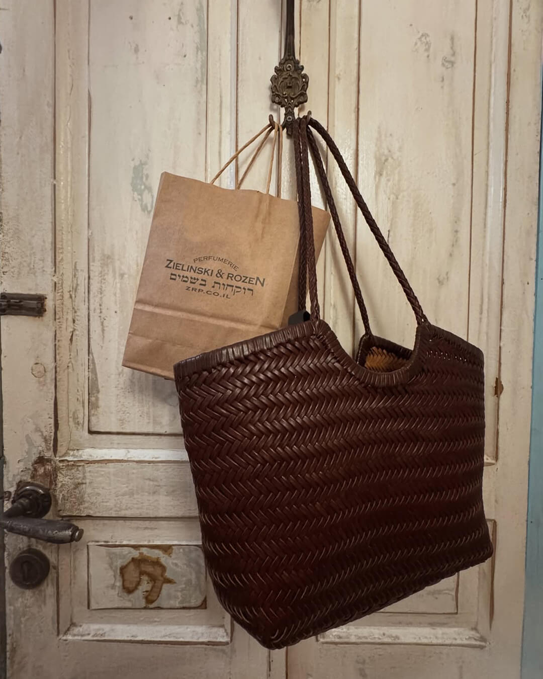 The Rica — Woven Vegan Leather Tote Bag