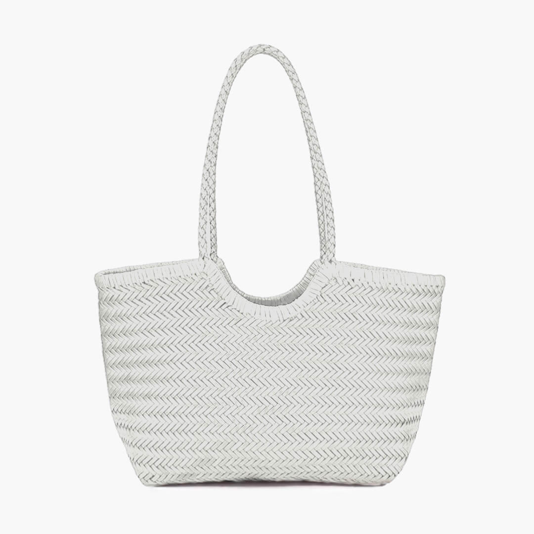 The Rica — Woven Vegan Leather Tote Bag