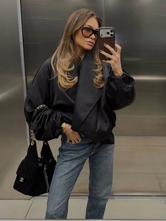 Carmen Oversized Bomber Jacket