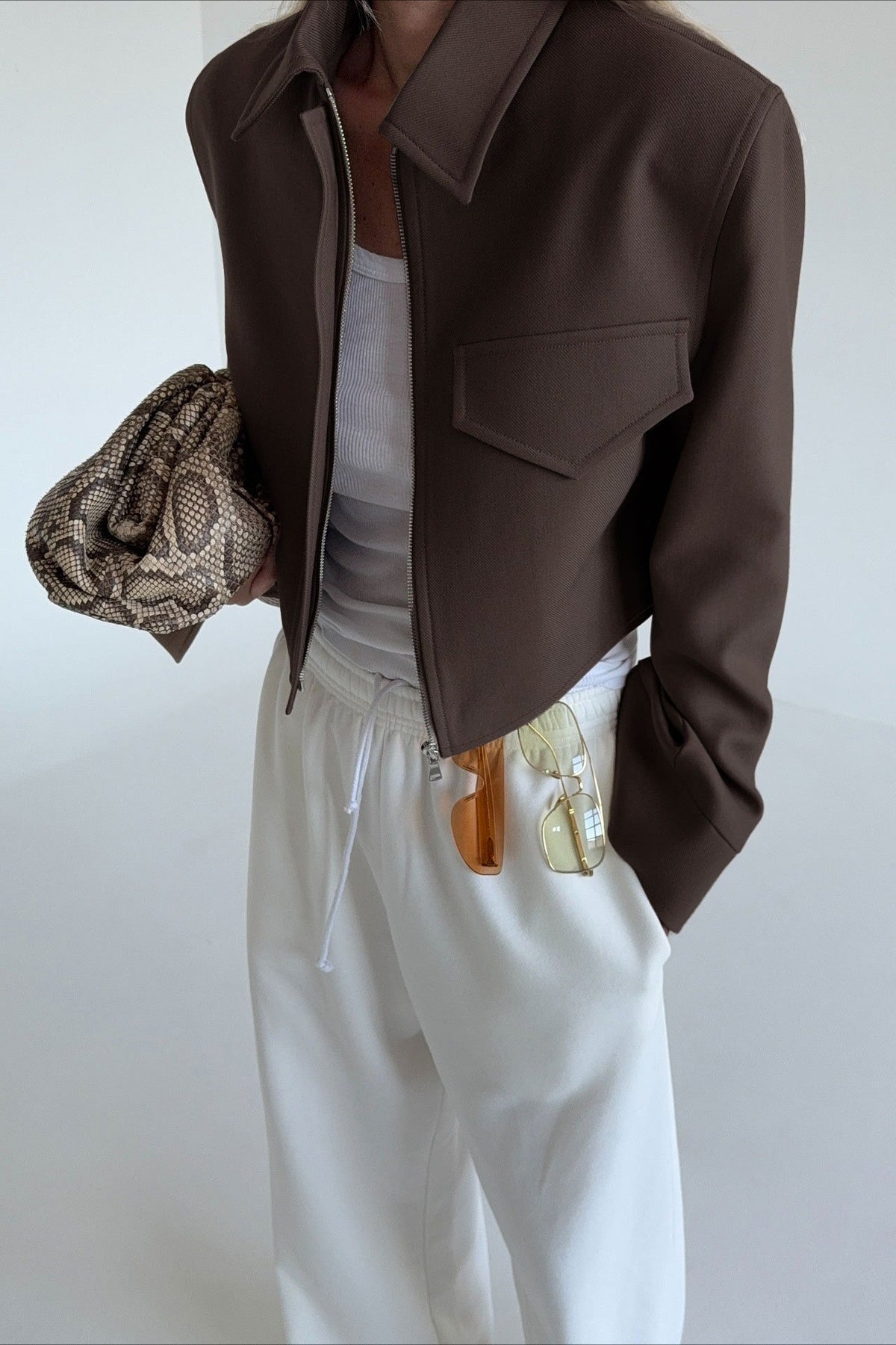 Dida Brown Zip Jacket