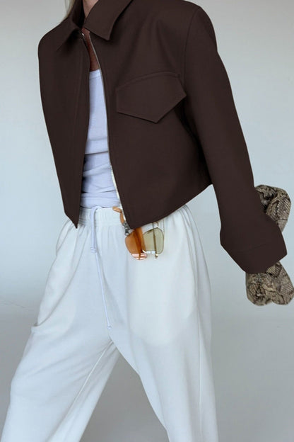 Dida Brown Zip Jacket