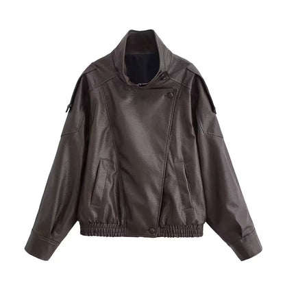 Elena Asymmetric Button Pocket Jacket