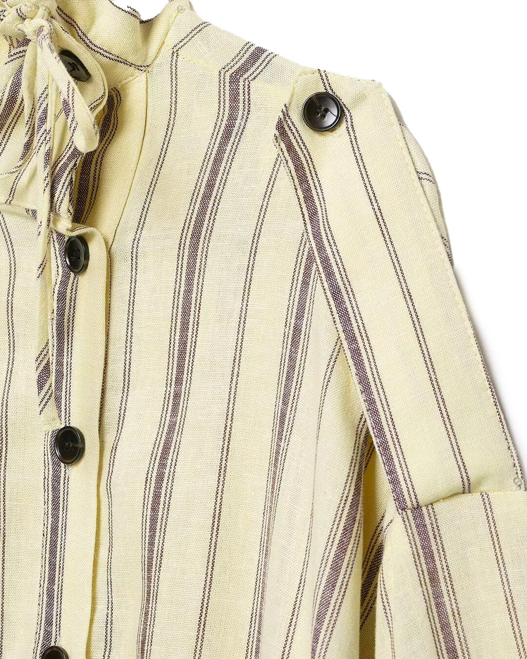 Gina Stand Collar Striped Jacket