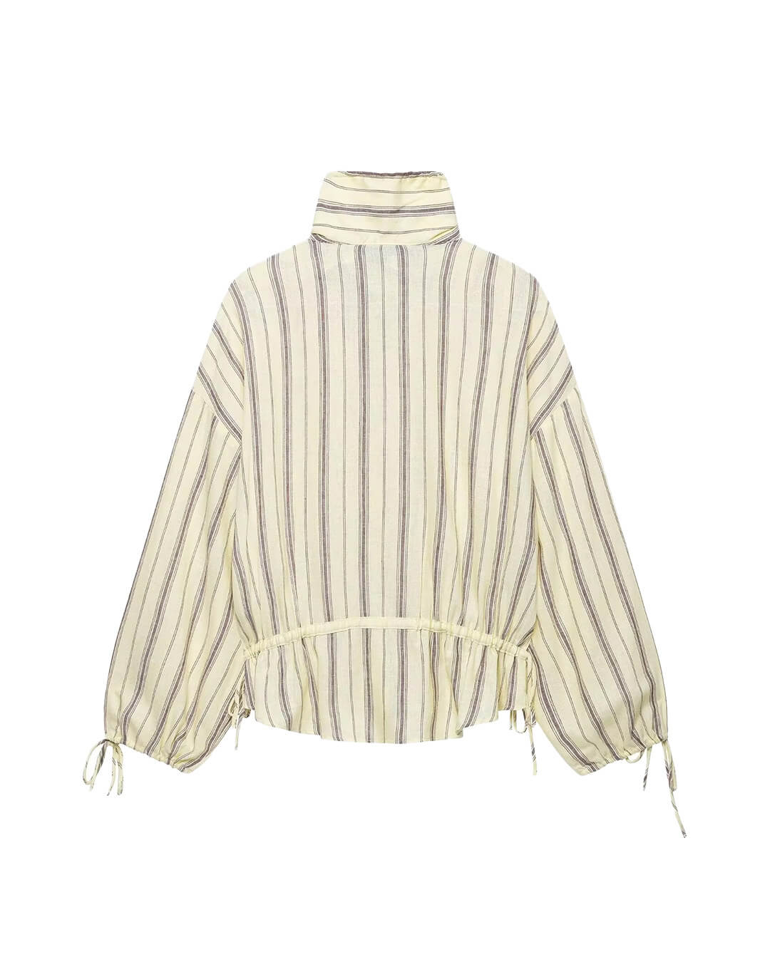 Gina Stand Collar Striped Jacket