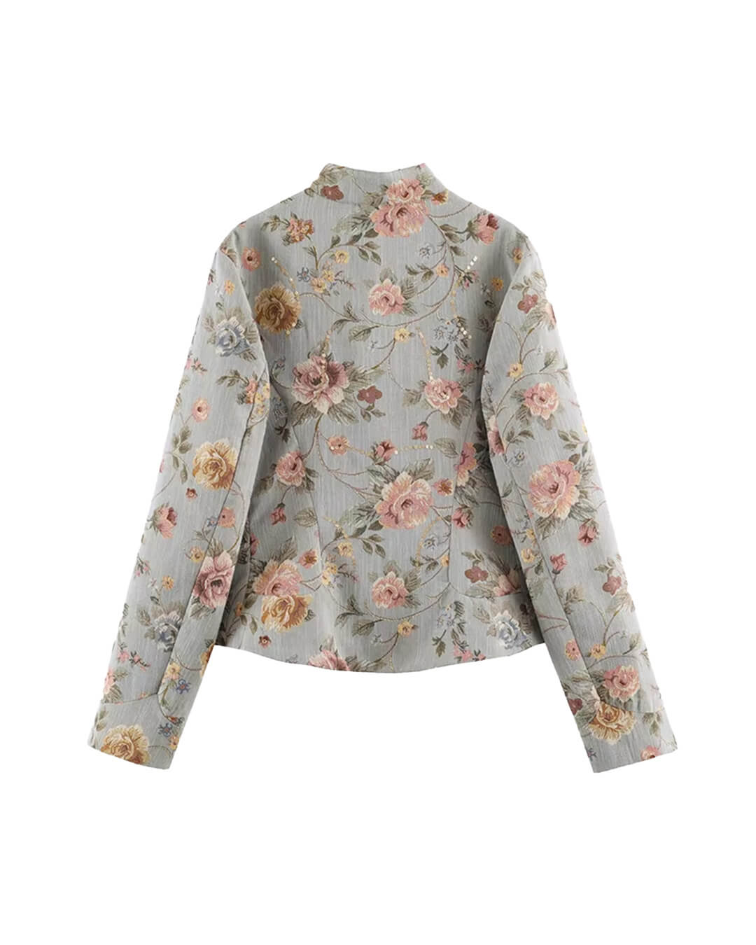 Laura Vintage Jacquard Cropped Jacket