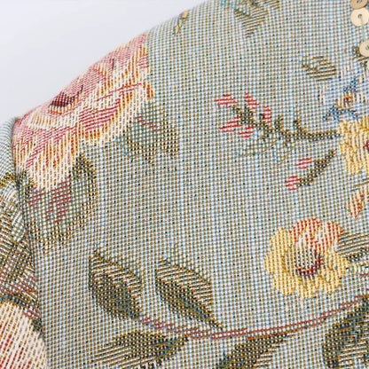 Laura Vintage Jacquard Cropped Jacket
