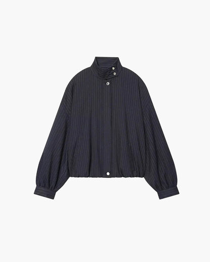 Magnolia Pinstripe Bomber Jacket