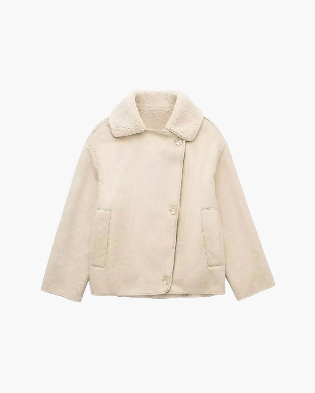 Arianne Sherpa Faux Leather Jacket