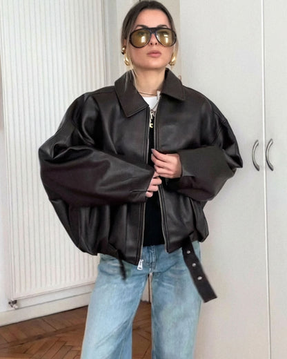 Georgia Vegan Leather Jacket