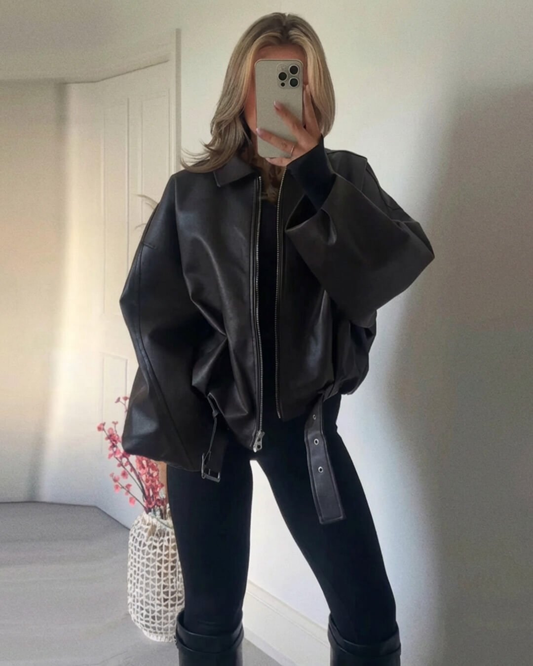 Georgia Vegan Leather Jacket