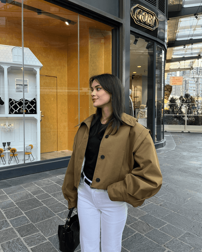 Celia High Collar Short Jacket