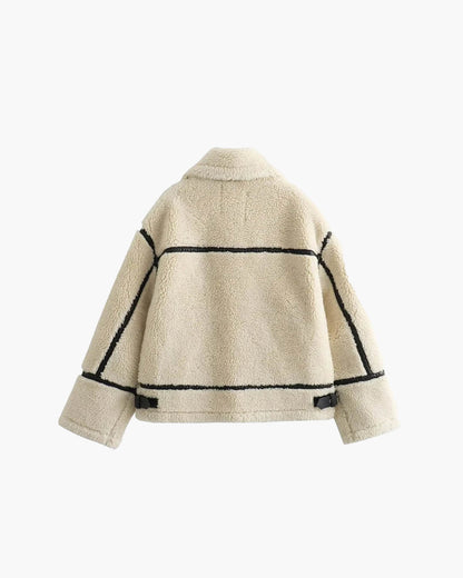 Chantal Boucle Bomber Jacket