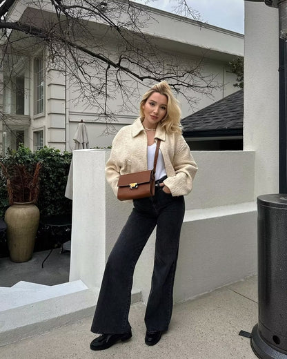 Ciara Collared Boucle Jacket