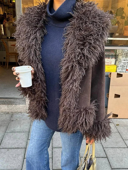 Daisy Plush Faux Fur Coat