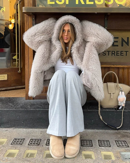 Dana Faux Fur Hooded Jacket