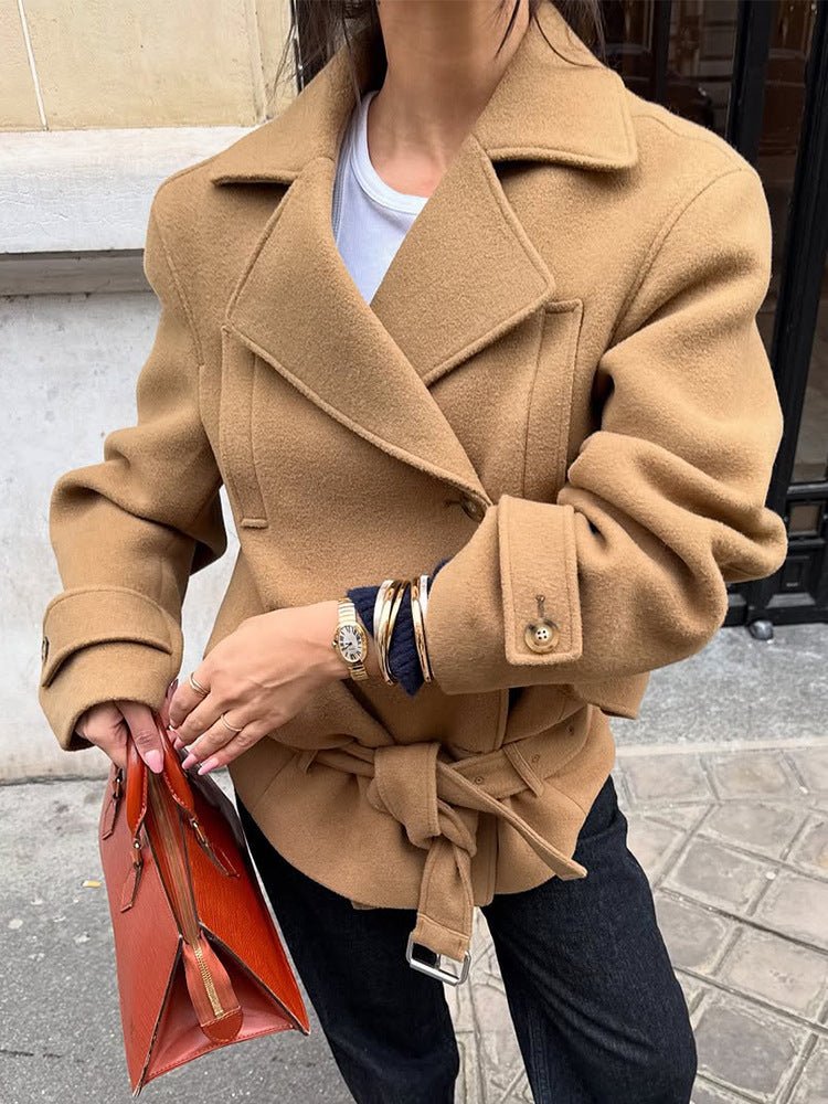 Elaine Belted Short Coat