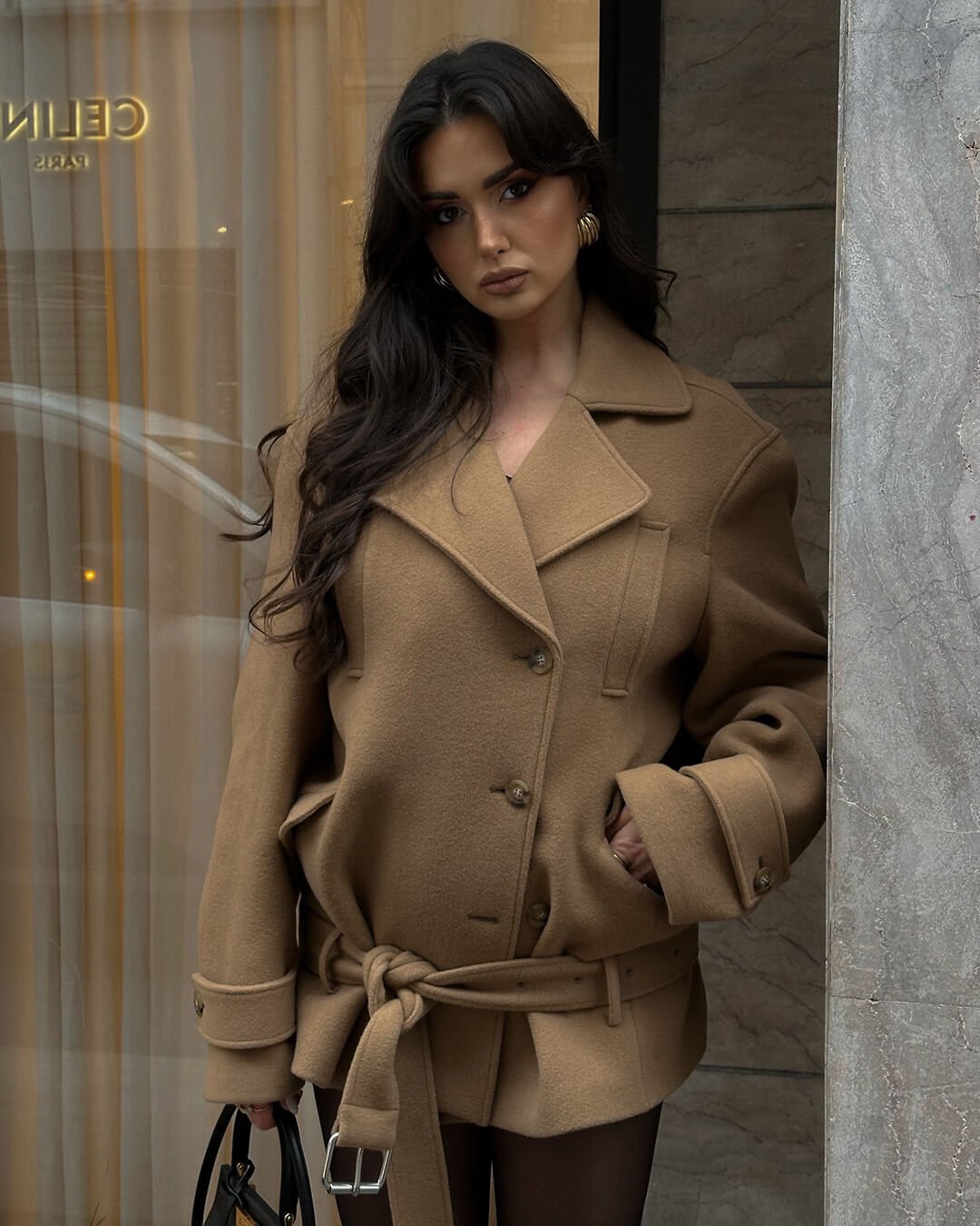 Elaine Belted Short Coat