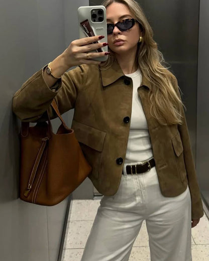 Elara Suede Jacket