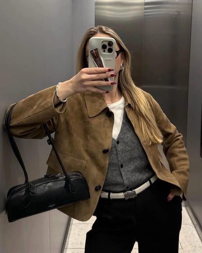 Elara Suede Jacket