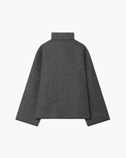 Emily High Neck Button Jacket