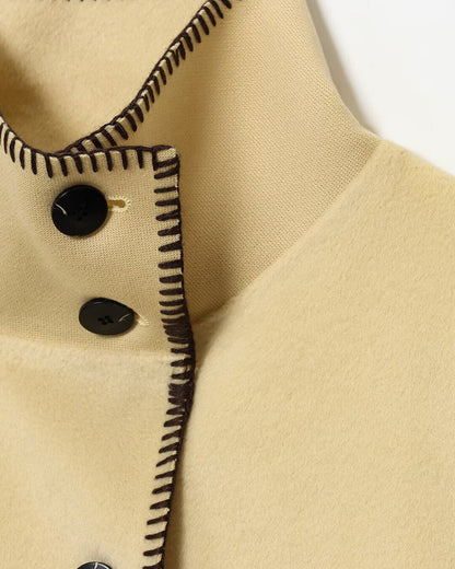 Emily High Neck Button Jacket