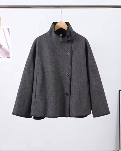 Emily High Neck Button Jacket