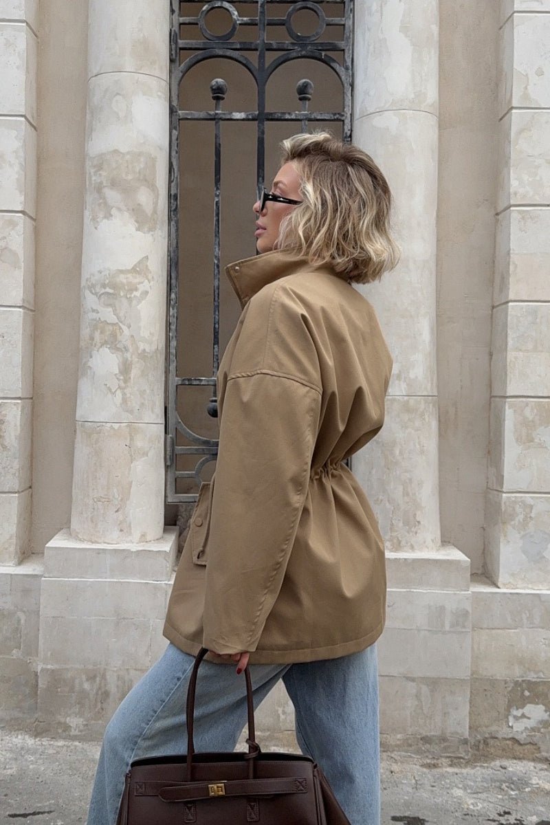 Eva Drawstring Trench Coat