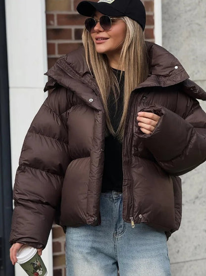 Gaia Short Hooded Puffer Jacket