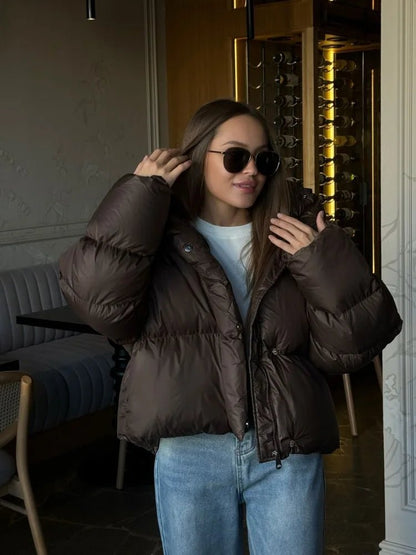 Gaia Short Hooded Puffer Jacket