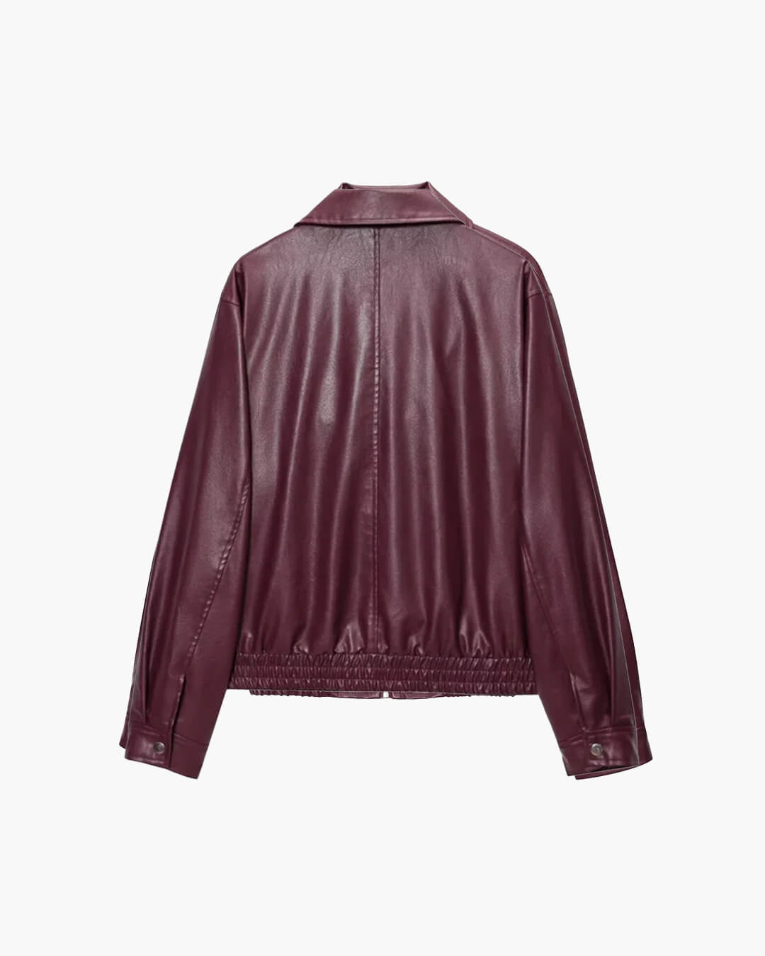 Harper Faux Leather Bomber Jacket