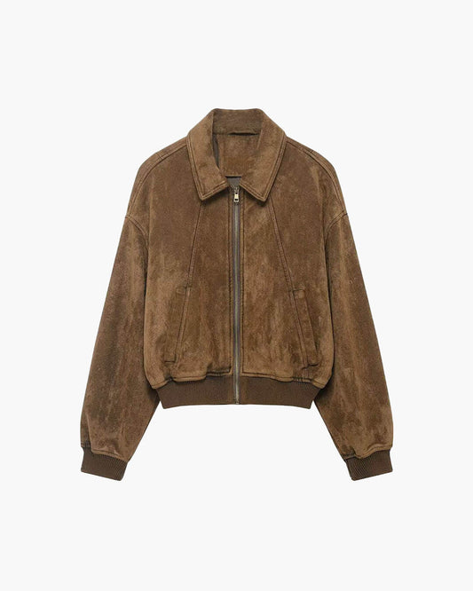 Heather Faux Suede Jacket