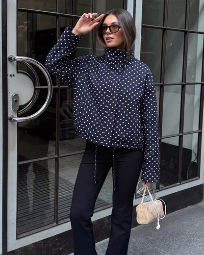 Janelle High Collar Drawstring Jacket