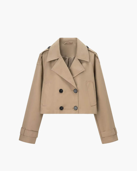 Janice Cropped Trench Coat