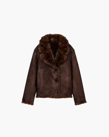 Jenny Reversible Faux Fur Leather Jacket