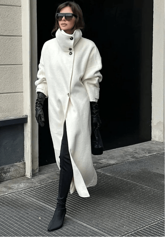 Julia Stand Collar Long Coat