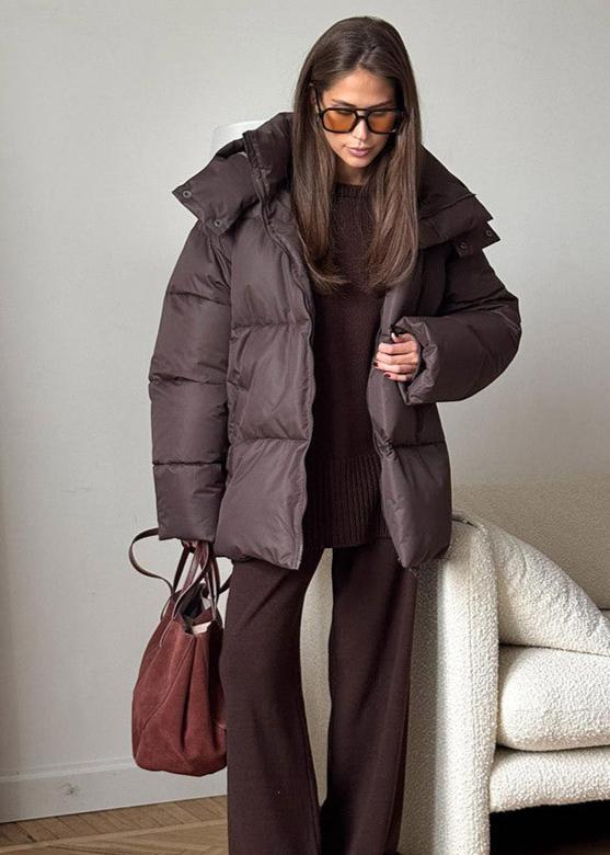 Leila Oversized Detachable Hood Puffer Jacket