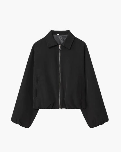 Midori Puff Sleeve Bomber Jacket