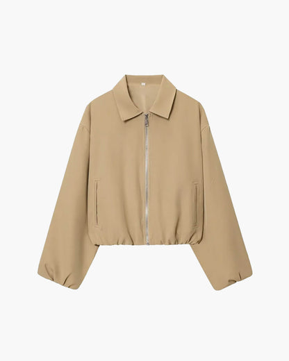 Midori Puff Sleeve Bomber Jacket
