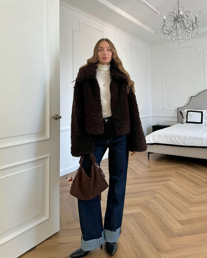Porsha Faux Fur Teddy Jacket