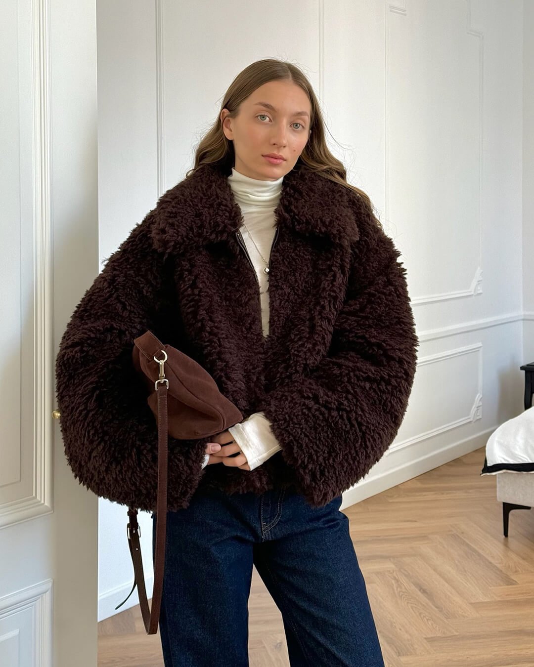 Porsha Faux Fur Teddy Jacket