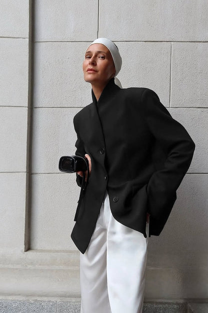 Roxie Stand Collar Blazer