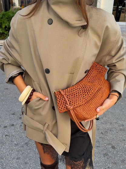 Saddie Belted Short Trench Coat