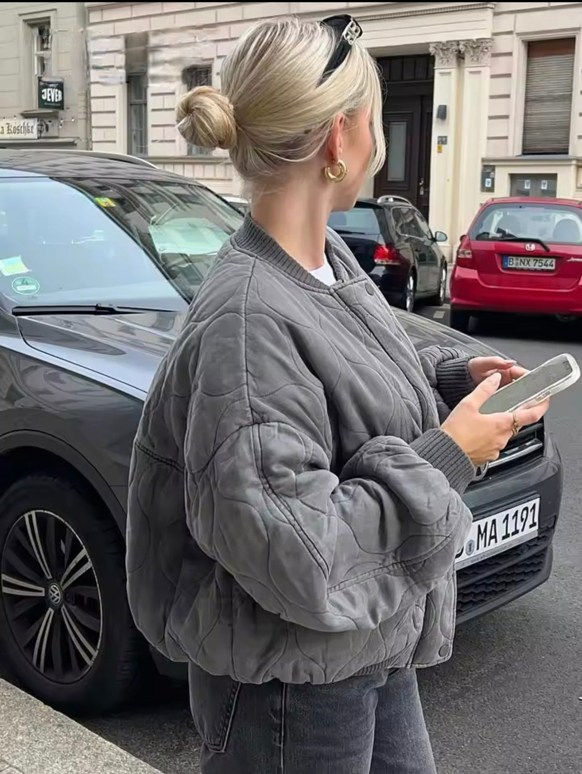 Salma Padded Bomber Jacket