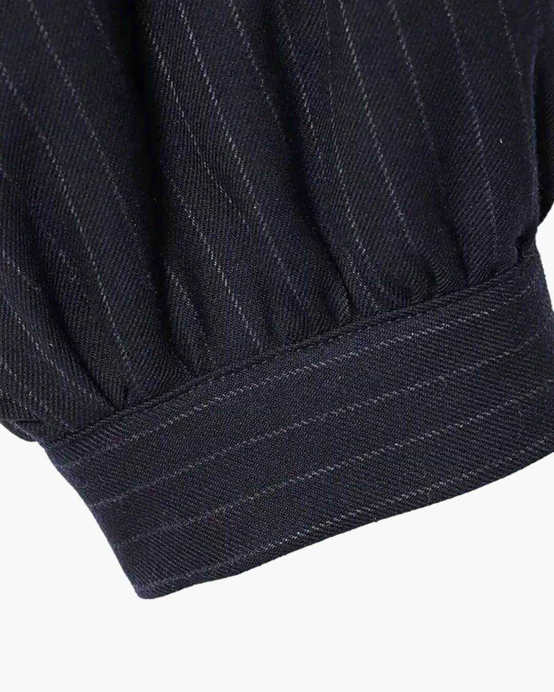 Selena Striped Stand Collar Jacket